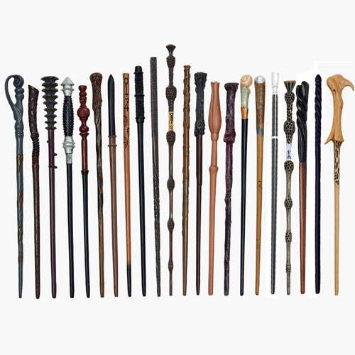28 Kinds of Potters Magic Wands Cosplay Harried Dumbledore Voldmort Snape Metal/Iron Core Magic Wand without Box Christmas Gift